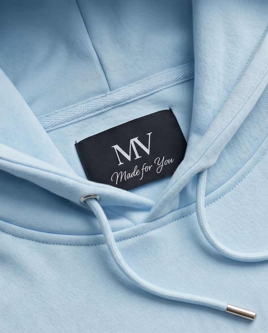 MV Essential Hoodie – Baby Blau