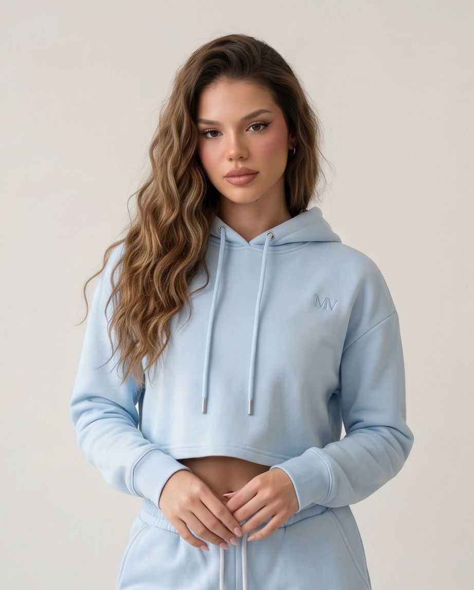 MV Essential Hoodie – Baby Blau
