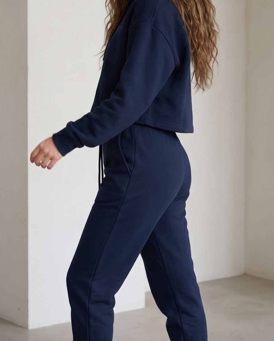 MV Essential Hoodie – Dunkelblauer Jogger